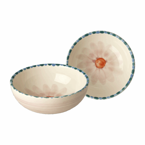 Kom Lavendel - Hand-painted Soft Pink Flower