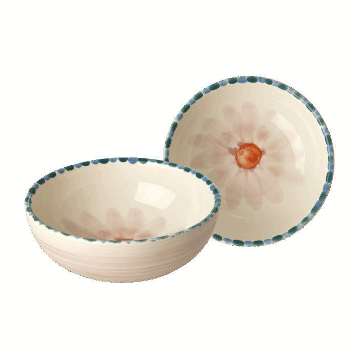 Kom Lavendel - Hand-painted Soft Pink Flower