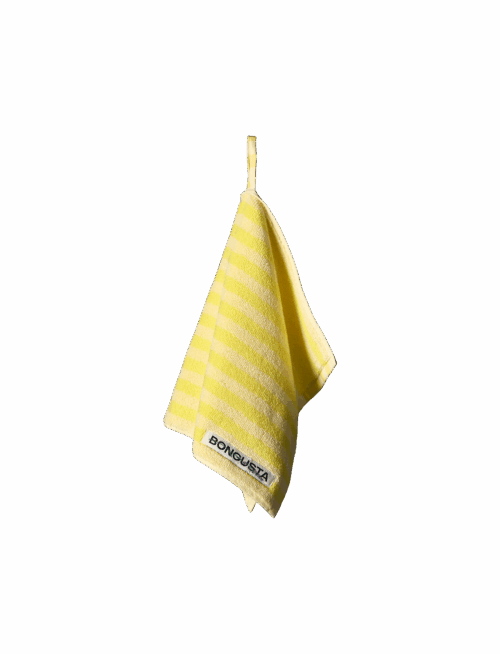 Naram Handdoek small Pristine&NeonYellow