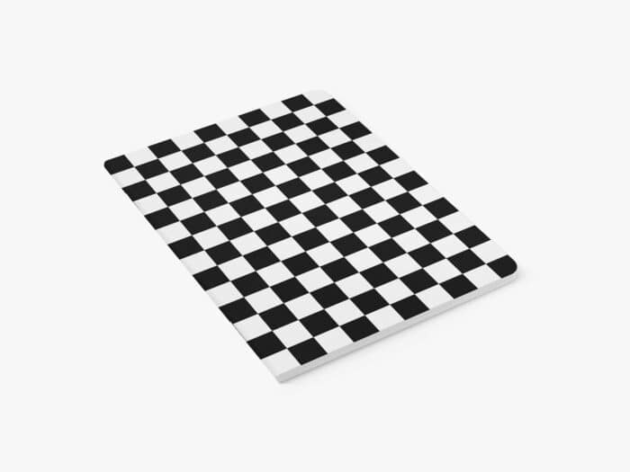 Schrift Ruit zwart - wit blanco
