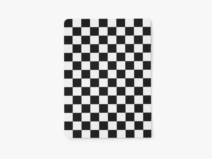 Schrift Ruit zwart - wit blanco