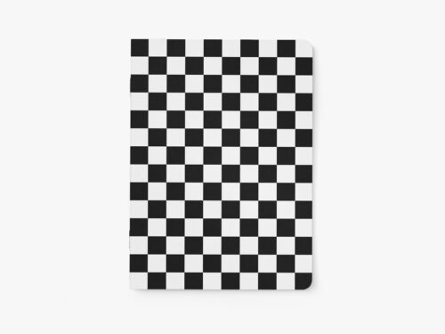 Schrift Ruit zwart - wit blanco