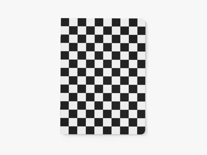 Schrift Ruit zwart - wit blanco