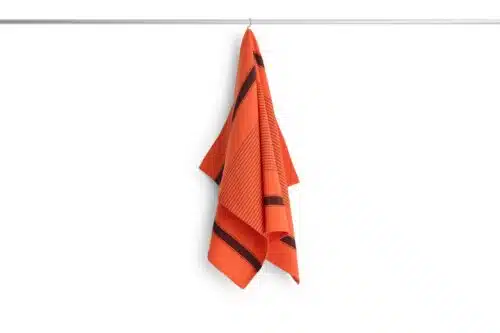 Theedoek Linear Warm Red