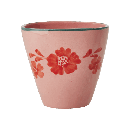 Beker ovaal - Hand-painted Flower Vine