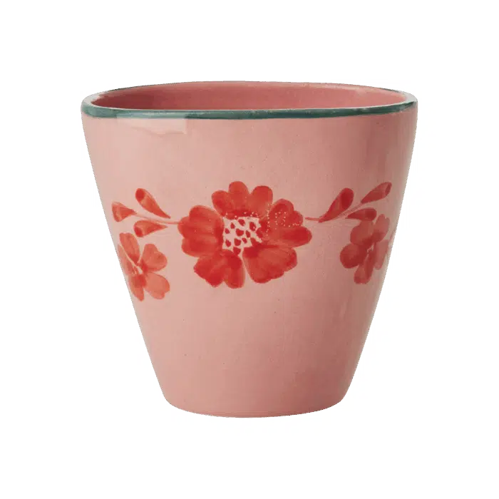 Beker ovaal - Hand-painted Flower Vine