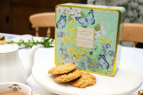 Blik English Garden Honing Haver koekjes