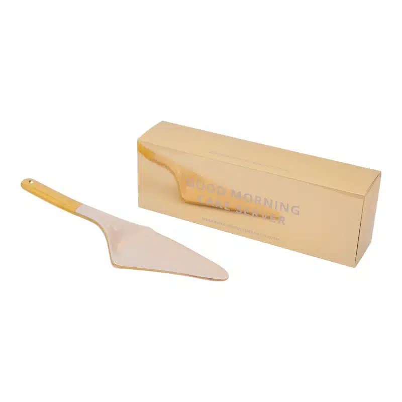 Good Morning Cake Server Old Pink
