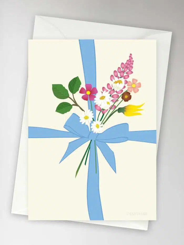 Kaart dubbel met envelop Cadeau