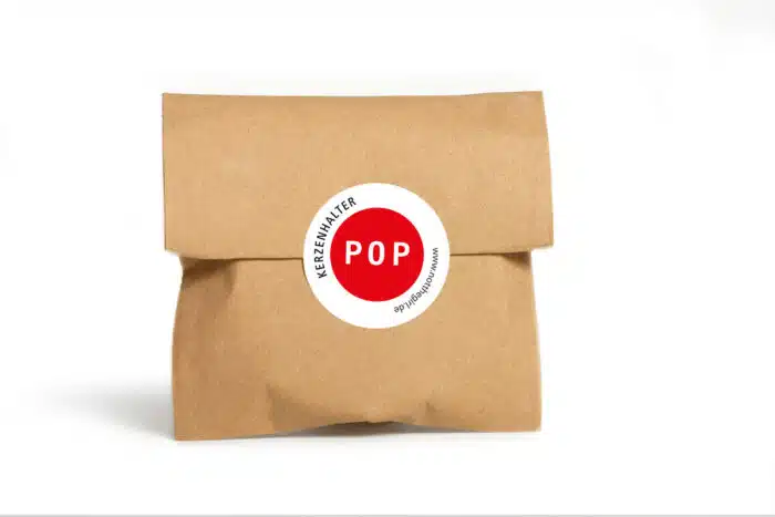 Kandelaar POP rood