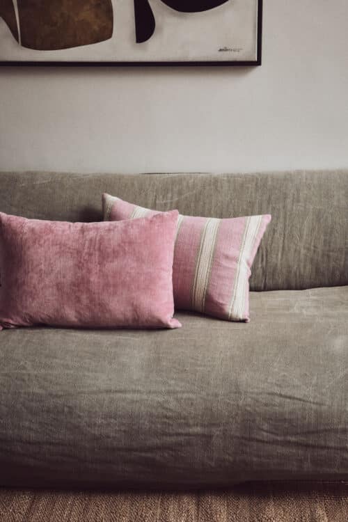Kussen Fluweel Rose