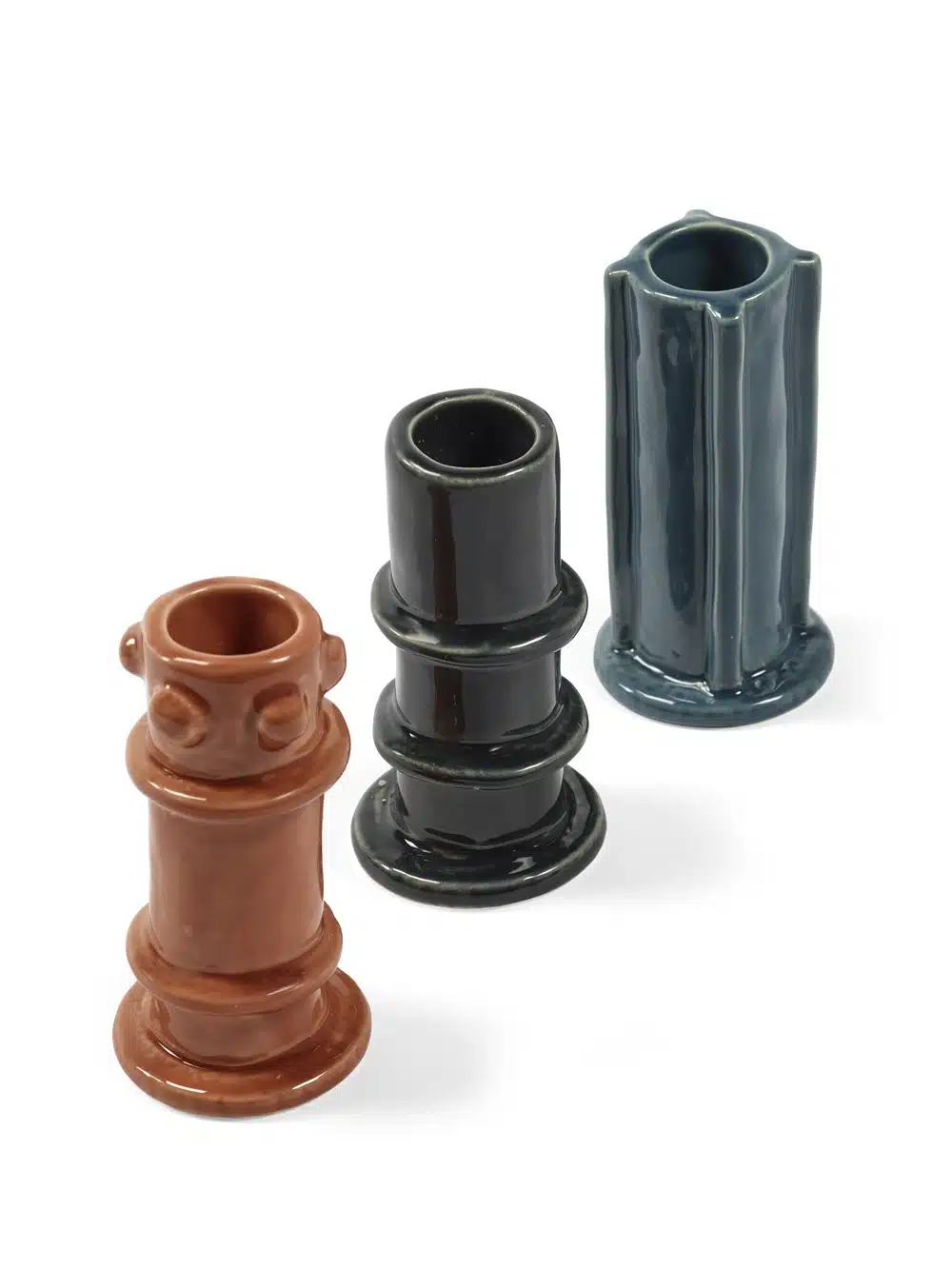 Molly Glazed 03 kandelaar set/3