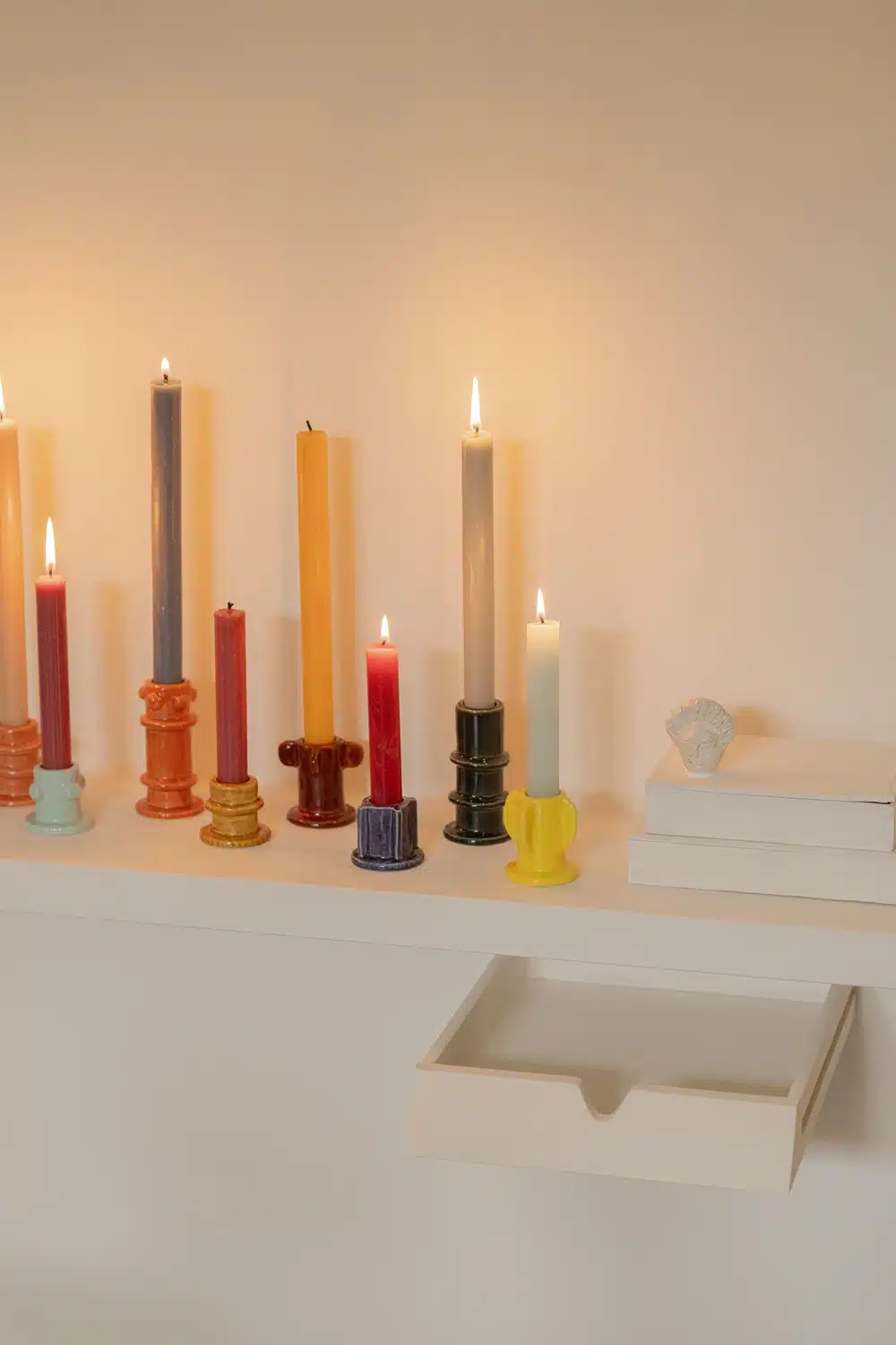 Molly Glazed 03 kandelaar set/3