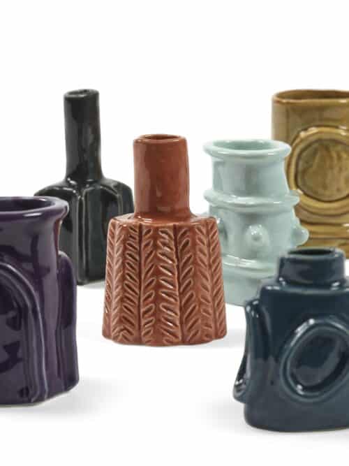 Molly glazed vaasje Terra