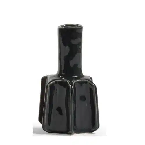 Molly Glazed vaasje Zwart