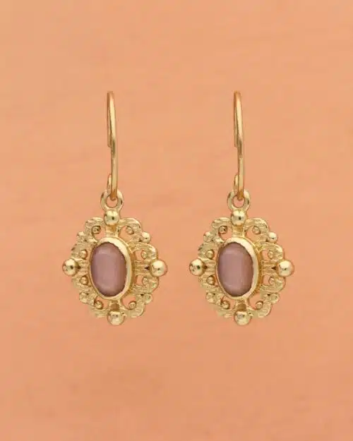 Muja Juma Oorbellen Balsam Peach Moonstone
