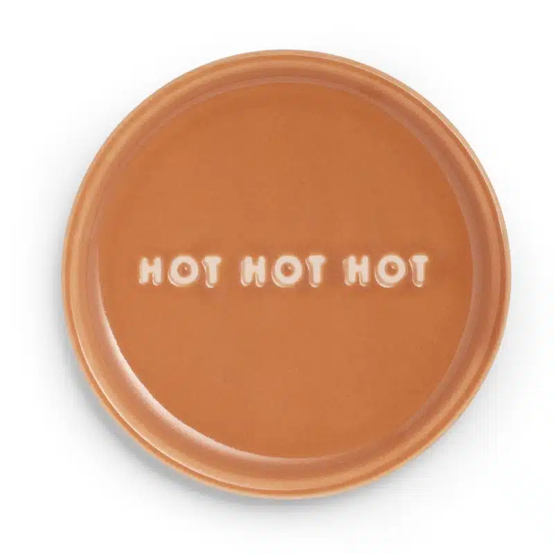 Petit Four Plate Hot Hot Hot terracotta