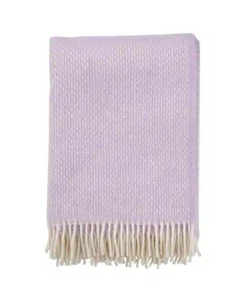 Plaid lamswol Preppy lilac