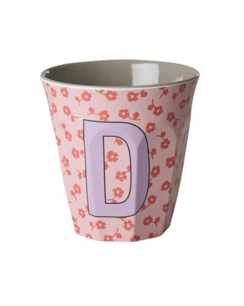Rice Alfabet beker D Flowers