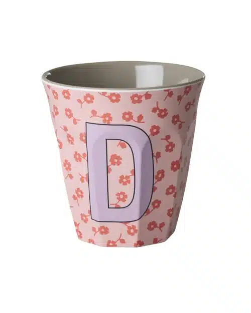 Rice Alfabet beker D Flowers