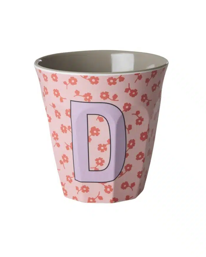 Rice Alfabet beker D Flowers