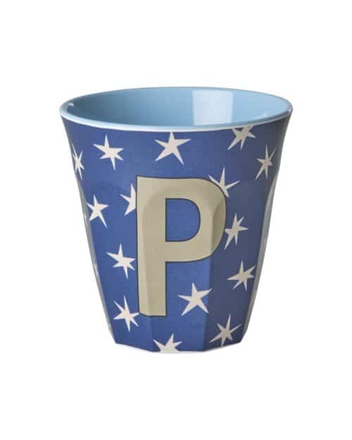 Rice Alfabet beker P Stars