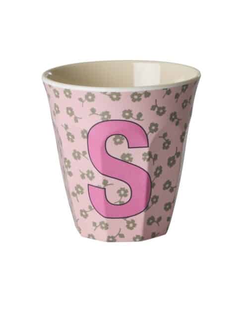 Rice Alfabet beker S Flowers