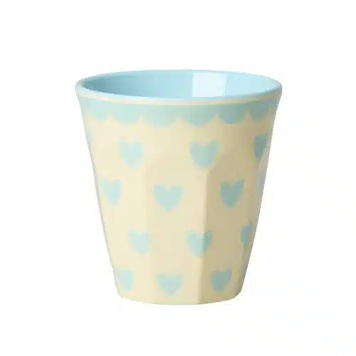 Rice Beker Medium Hearts Dark Mint