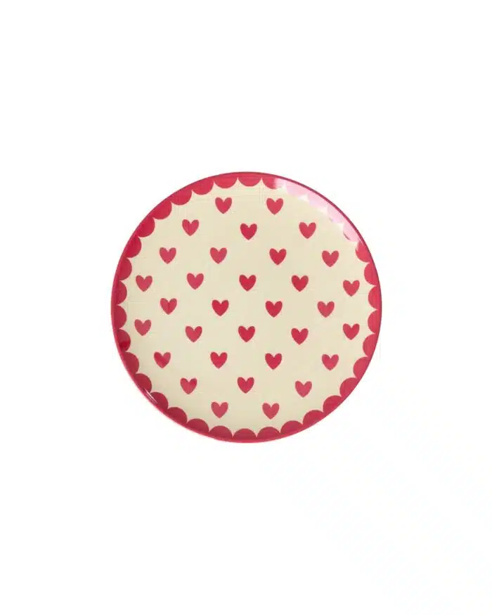Rice Gebaksbordje Hearts Red Kiss
