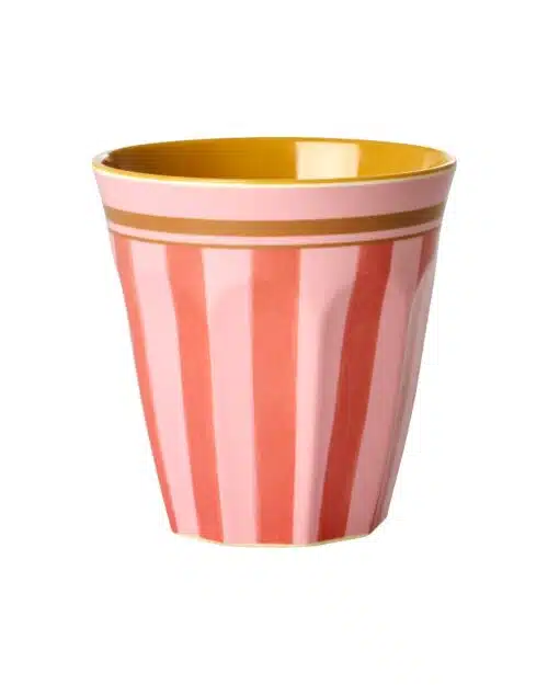 Rice melamine beker Organic Stripes