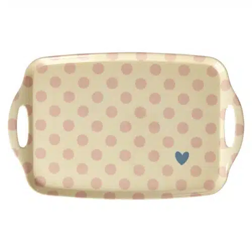 Rice melamine dienblad Dots