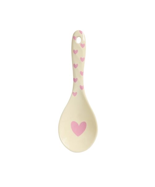 Rice Opscheplepel Hearts Dark Pink