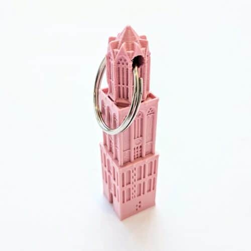 Sleutelhanger Dom licht roze 3D