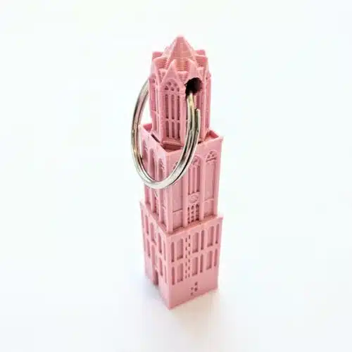 Sleutelhanger Dom licht roze 3D