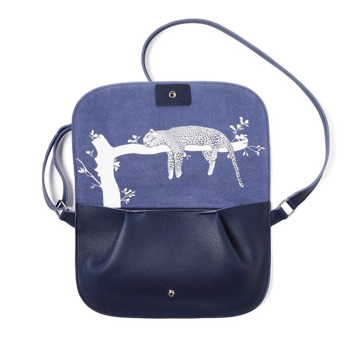 Tas Leer Lazy Boy Ink Blue