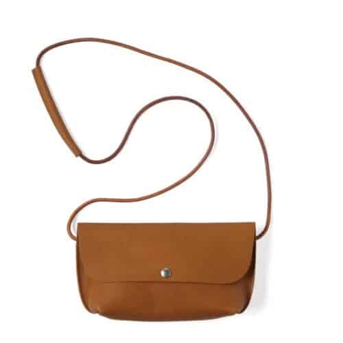 Tas Leer Secret Garden Cognac