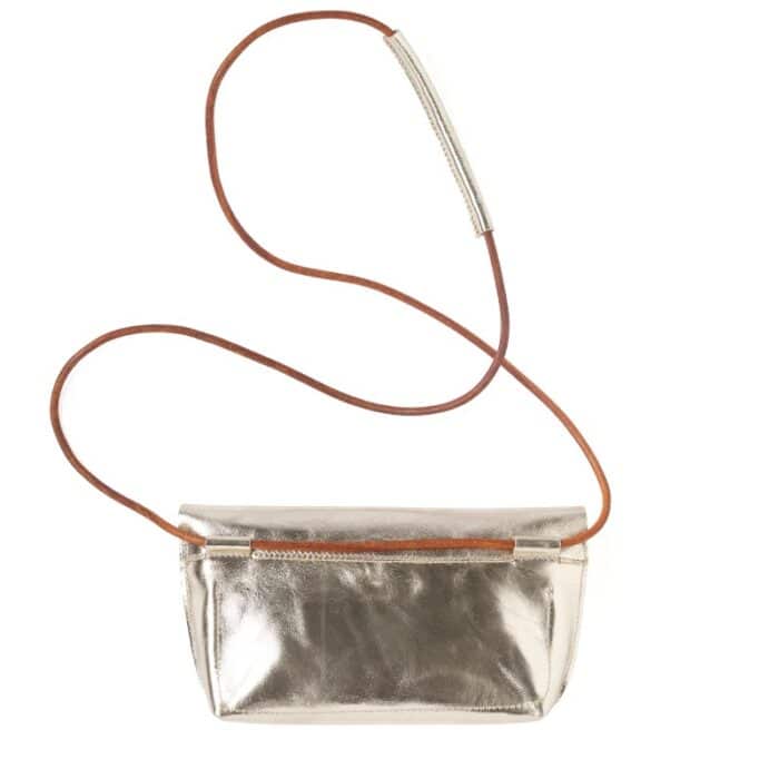 Tas Leer Secret Garden Goud