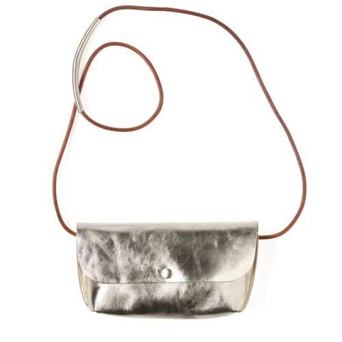 Tas Leer Secret Garden Goud