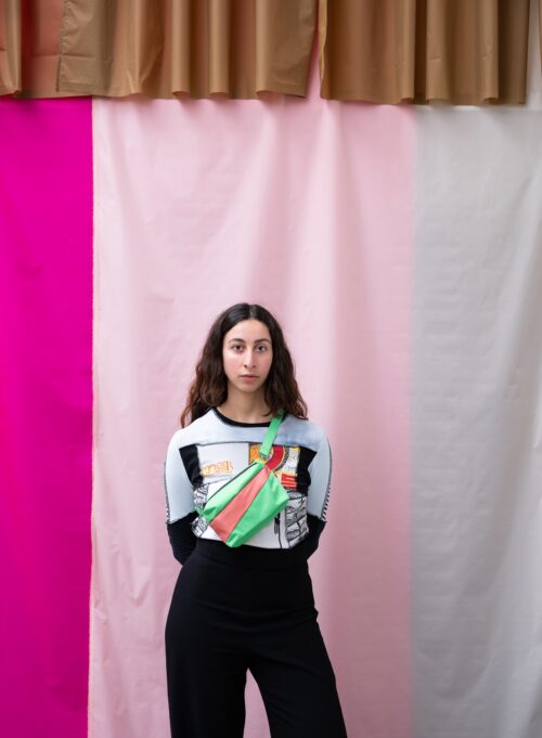 The New Bum Bag Small Greenscreen&Coral