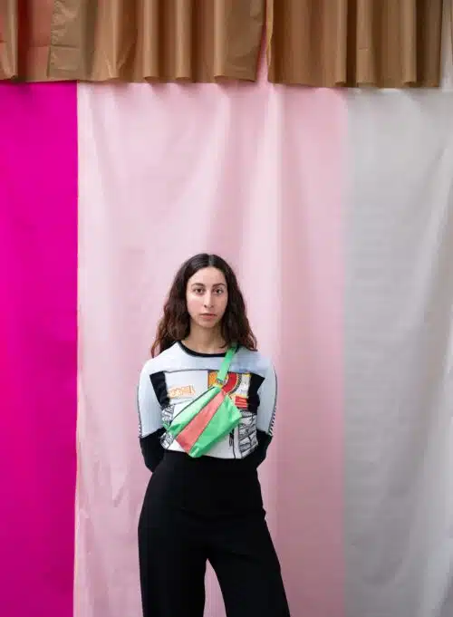 The New Bum Bag Small Greenscreen&Coral