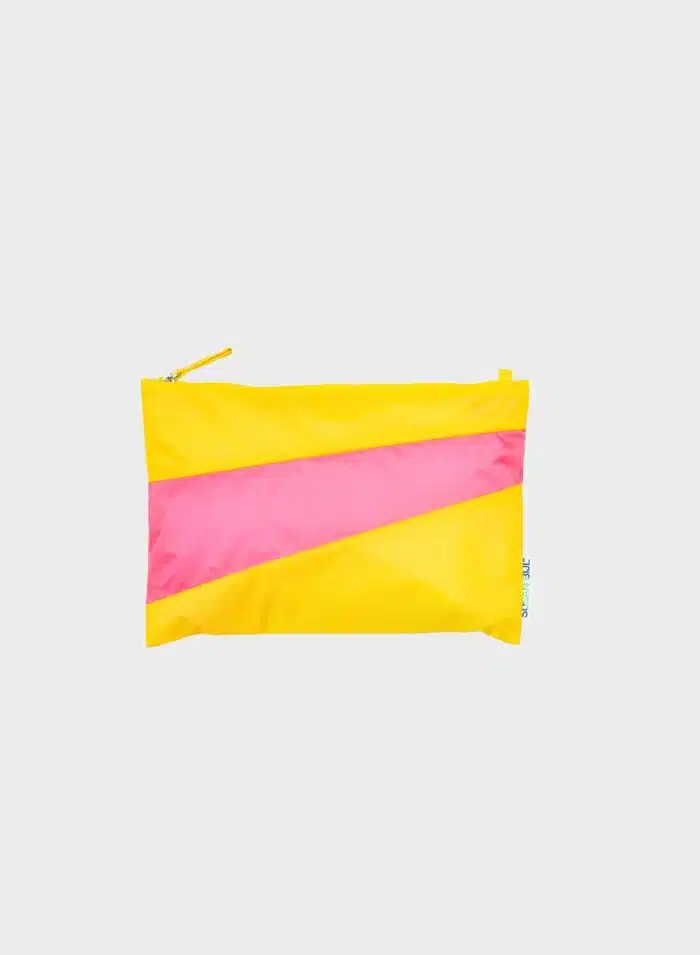 The New Pouch Medium TVYellow& Fluo Pink