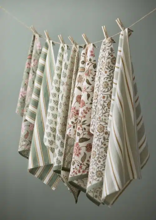 Theedoek blockprint Asha Melon
