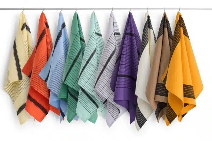 Theedoek Linear Soft Yellow