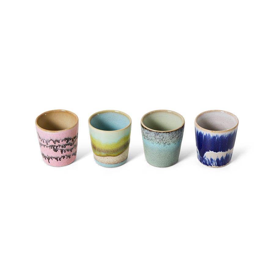 70's ceramic Egg cups Vibrance