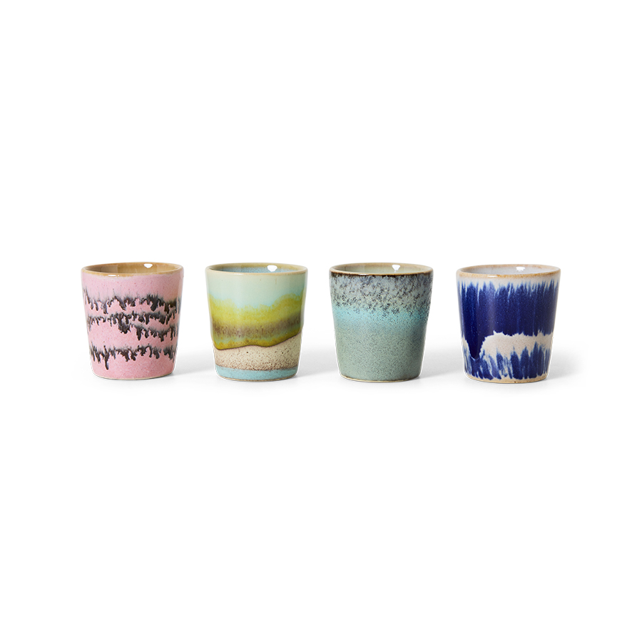 70's ceramic Egg cups Vibrance