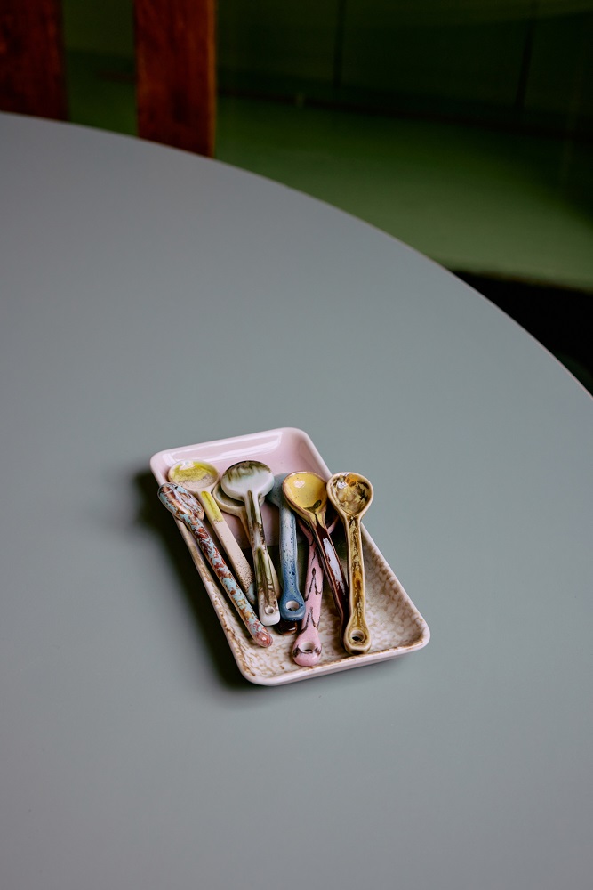 70's ceramics Small Tray Muse
