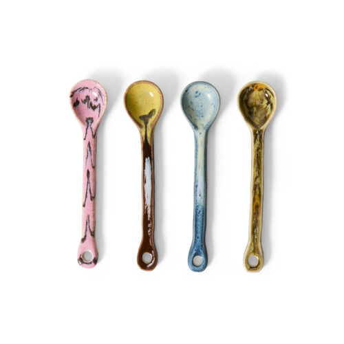 70's ceramics Spoons Sketch set/4