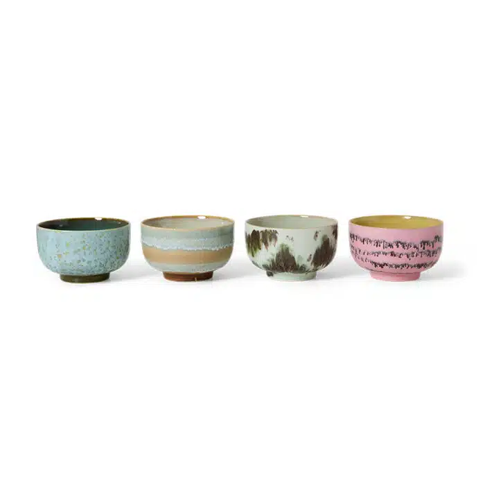 70's Noodle Bowls Dada set/4