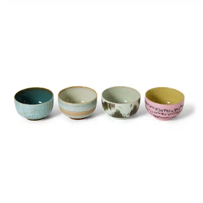 70's Noodle Bowls Dada set/4