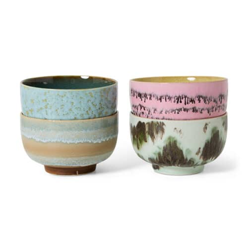 70's Noodle Bowls Dada set/4